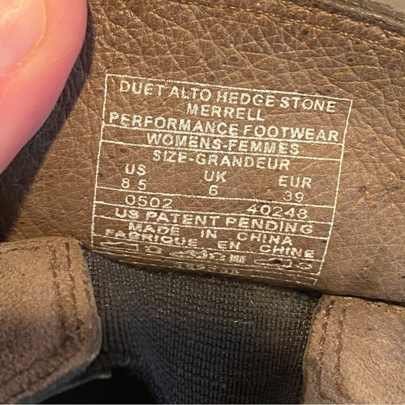 Merrell Women Shoes 8.5 Duet Alto Hedge Stone Suede Leather Slip On Comfort Shoe - Picture 6 of 6